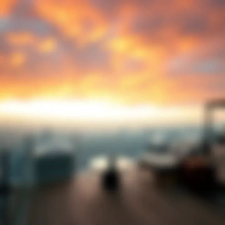 Panoramic Views from a Luxury Penthouse Balcony Breathtaking view from a penthouse balcony