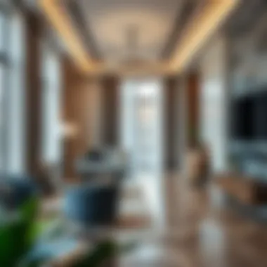 Elegant Interior Design of a High-End Apartment Stylish interior of a luxury apartment