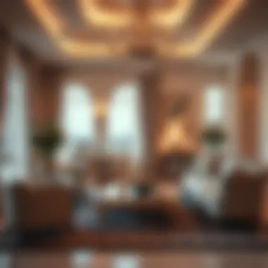 Elegant Interiors of the Royal Residences Luxurious living space in Jumeirah Zabeel Saray Royal Residences