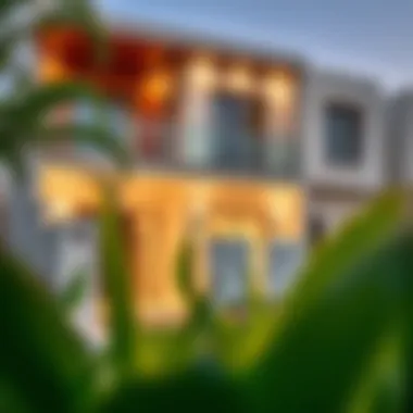 Contemporary Design of JVC Townhouse Modern townhouse exterior in JVC