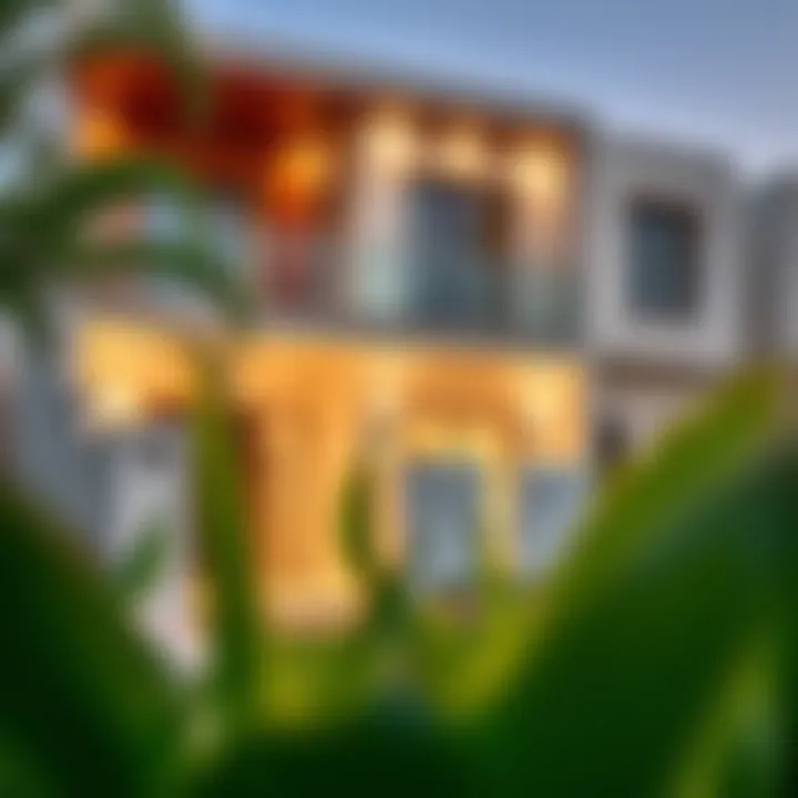 Contemporary Design of JVC Townhouse Modern townhouse exterior in JVC