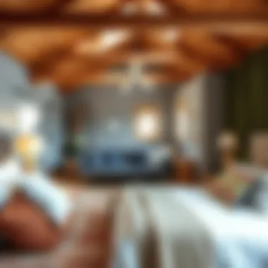 Stylish Loft Bedroom with Unique Decor Stylish loft bedroom featuring unique decor and natural light.