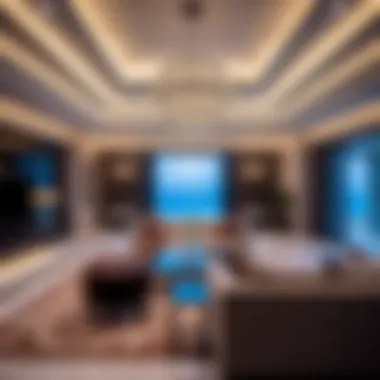 Luxurious Interiors of Meydan South Villas Luxurious interior design of a villa in Meydan South highlighting opulence