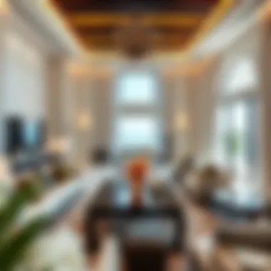 Elegant Villa Interior Design Elegant interior of a villa with upscale furnishings