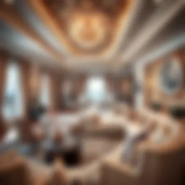 Opulent Interiors of a Palm Jumeirah Villa Luxurious interior design of a Palm Jumeirah villa