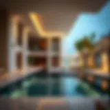 A luxurious villa in the UAE showcasing modern architecture