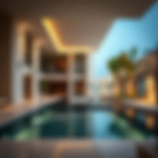 Modern Architectural Marvel in UAE A luxurious villa in the UAE showcasing modern architecture