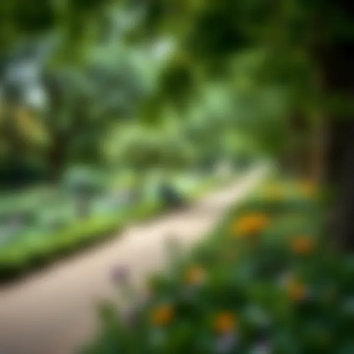 Lush greenery and tranquil pathways of royal parks