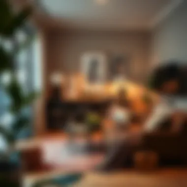 Creating a Personalized Space A cozy corner in a new home filled with personal touches