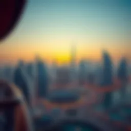 A stunning view of Dubai's skyline showcasing modern architecture