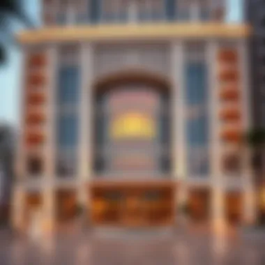 Architectural Marvel of The Lana Dubai Stunning architectural facade of The Lana Dubai showcasing modern design