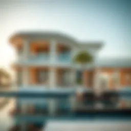 Stunning architectural design of a luxury villa in Palm Jumeirah