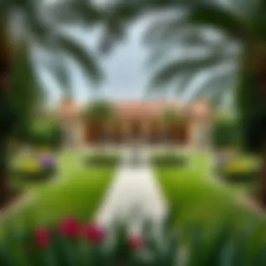 Enchanting Garden of Villa Hacienda Beautiful garden landscape surrounding a villa hacienda