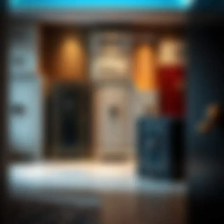 Diverse Luxury Safe Collection Collection of luxury safes showcasing various designs and finishes