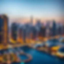 Dubai skyline showcasing real estate developments