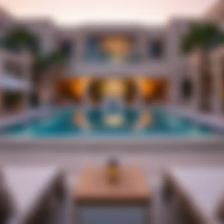 Luxurious amenities featured in Villa Palm Jumeirah including outdoor spaces and pools